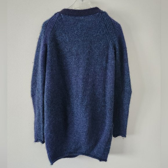 *SOLD* ARITZIA | Wilfred alpaca wool sweater cardigan button down navy sz S - Picture 2 of 5